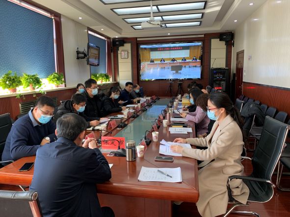 （图为全国以工代赈工作视频推进会议保定分会场现场）